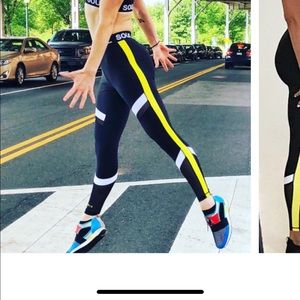 All fenix x soul cycle colorblocked soul leggings